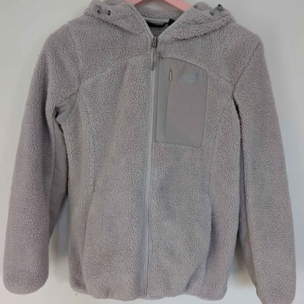 New Balance fleece hooded full zip jacket women's size small
